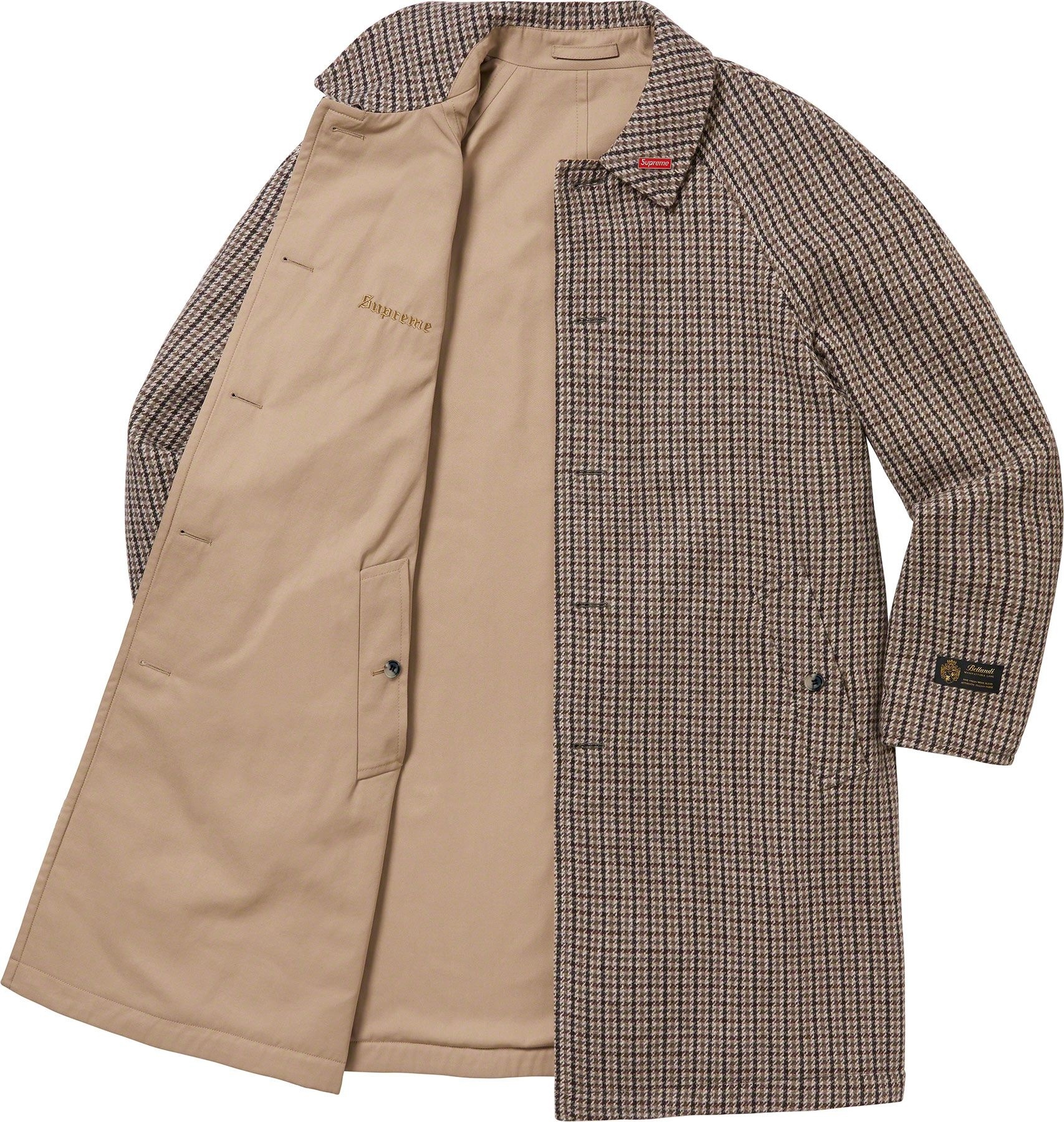 Reversible Houndstooth Overcoat view 19